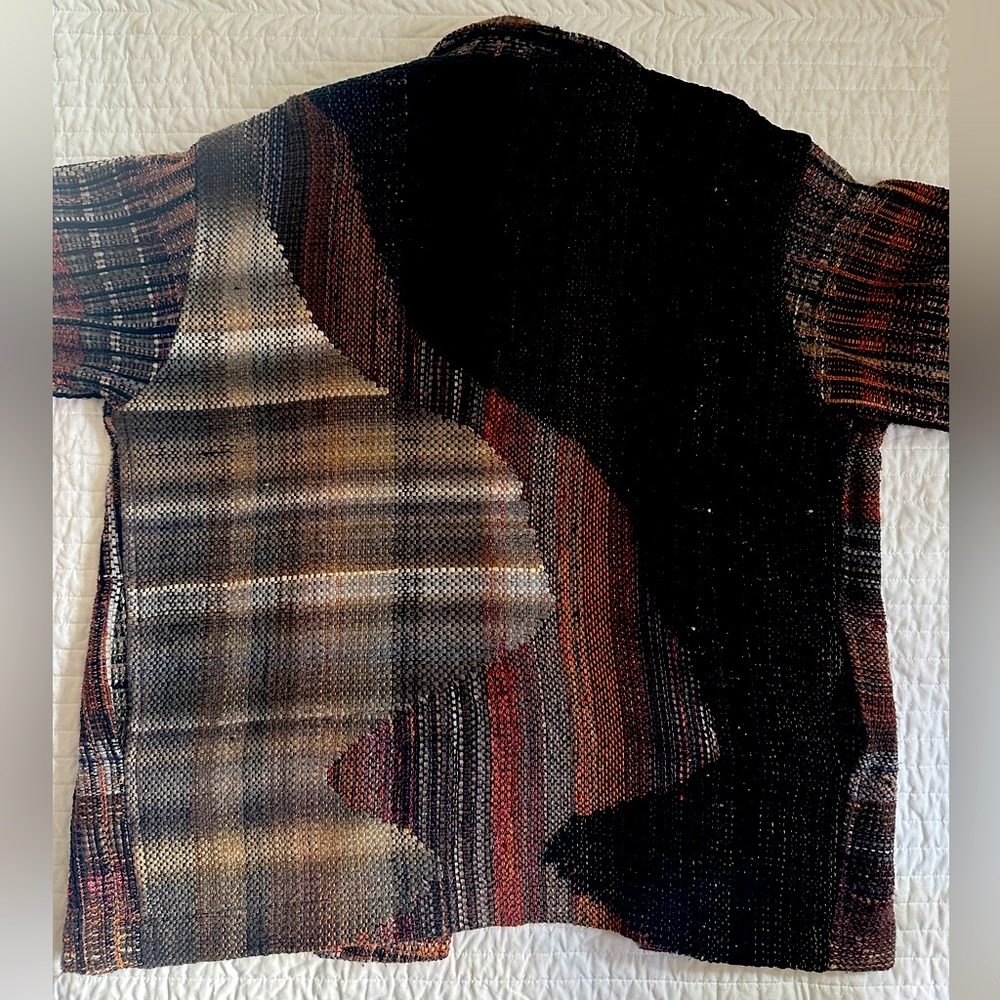 Vintage Arlene Wohl Handwoven Designs Art-to-Wear Jacket - excellent condition